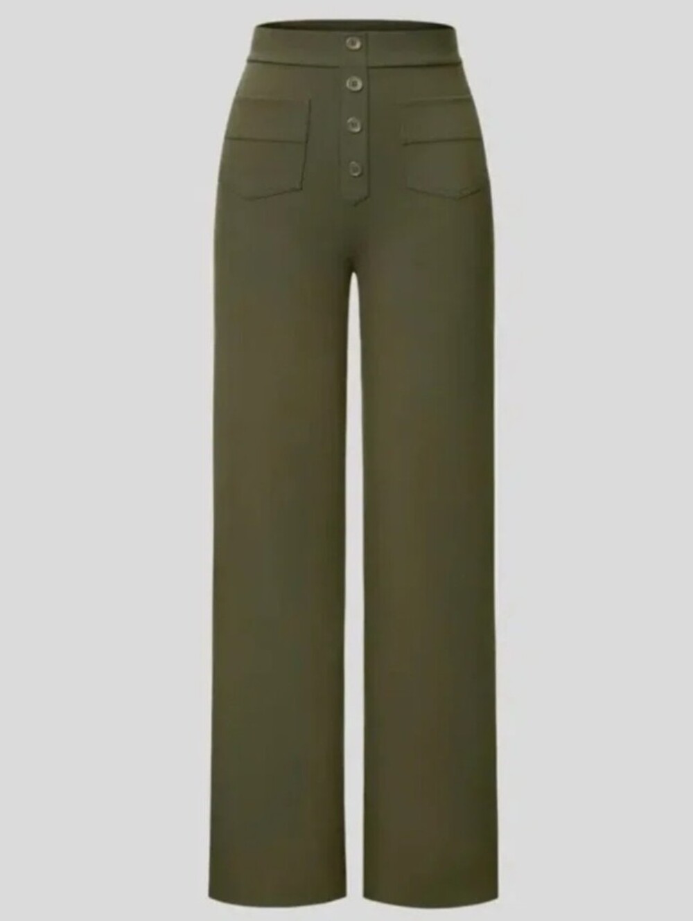 ❤️ HALARA DAYSTRETCH HIGH WAISTED POCKETS STRAIGHT LEG CASUAL PANTS, OLIVE GREEN